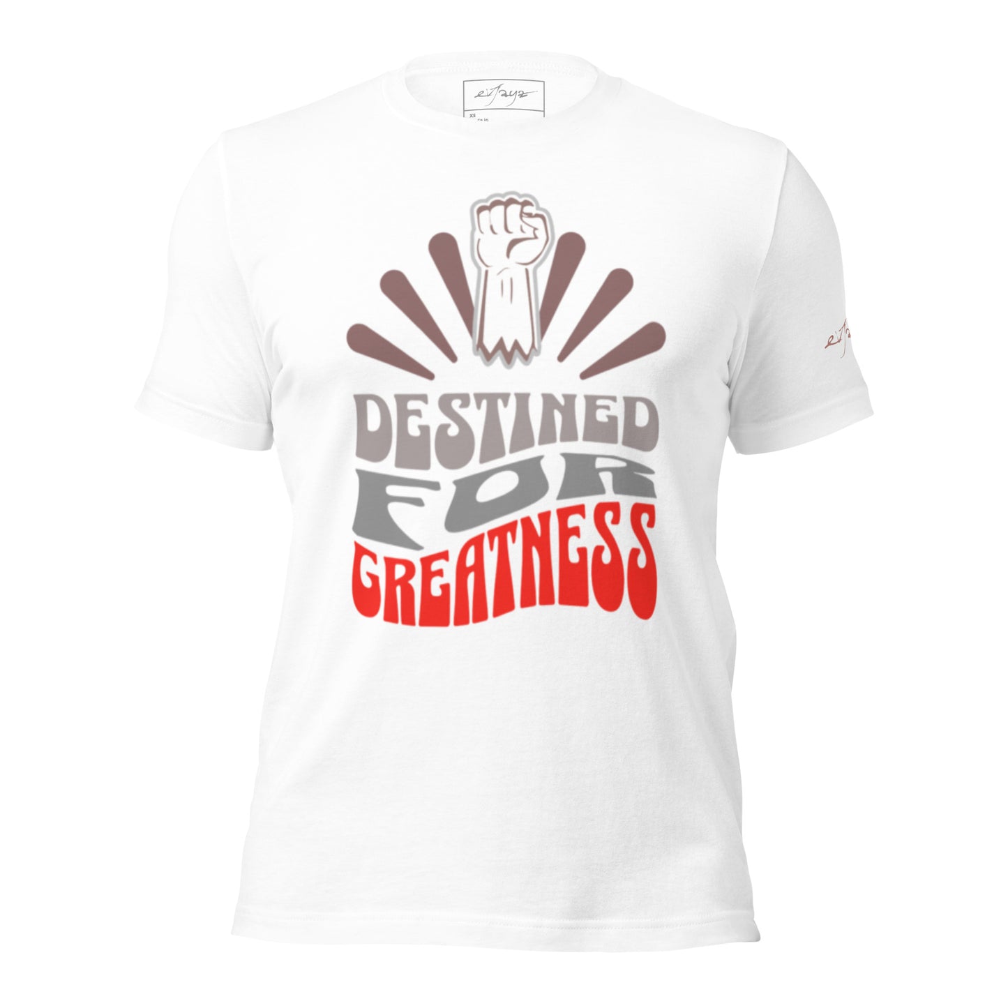 EvJayz Destined For Greatness Premium Unisex t-shirt (White)